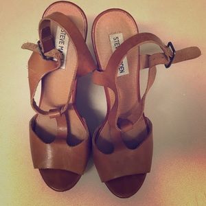 Steve Madden Cognac Wedges
